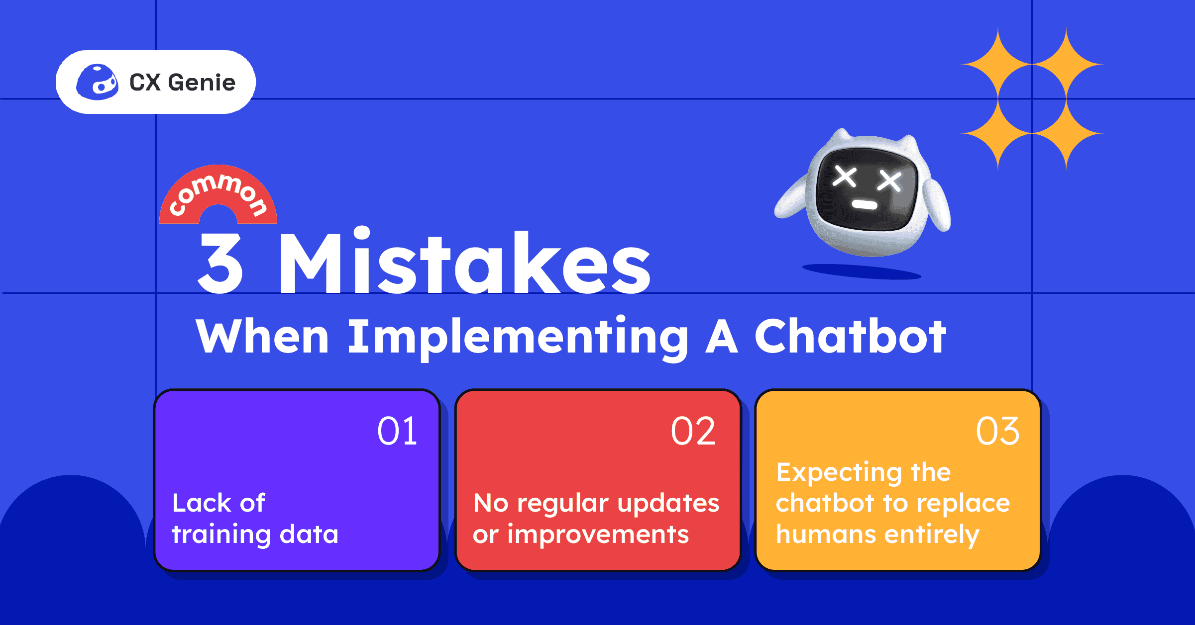 3 COMMON MISTAKES WHEN IMPLEMENTING A CHATBOT 